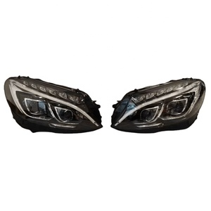 Refit All LED High Configuration Headlights for Mercedes Benz W205 <strong>Class</strong> C 2015 <strong>Program</strong> Plug and Play - Product Image 1