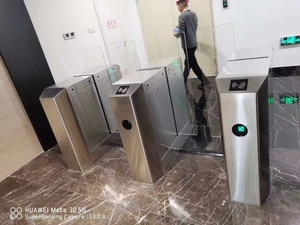 Metà altezza Rfid Nfc controllo di accesso giradischi meccanismo in acciaio inox accesso automatico ingresso Barreir scorrevole tornello - Product Image 5