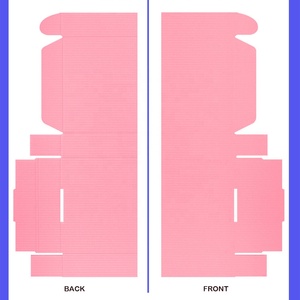 Kutu baskı özel Logo pembe nakliye küçük iş ambalaj hediye kutuları için küçük oluklu mailler karton kutular - Product Image 3
