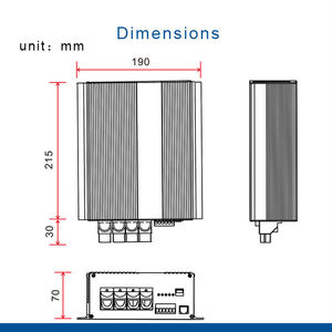 <strong>Input</strong> 24V <strong>Output</strong> 12V 60A Dual <strong>Input</strong> DC and Solar Battery Charger Support <strong>Bluetooth</strong> Automatic Smart Vehicle Charger, - Product Image 3