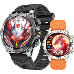 KC86 AI Voice Assistant 1.43''AMOLED 466*466 1AMT Waterproof Heart Rate Monitor for <strong>Android</strong> <strong>IOS</strong> Sport Compass Smart Watch - Product Image 1