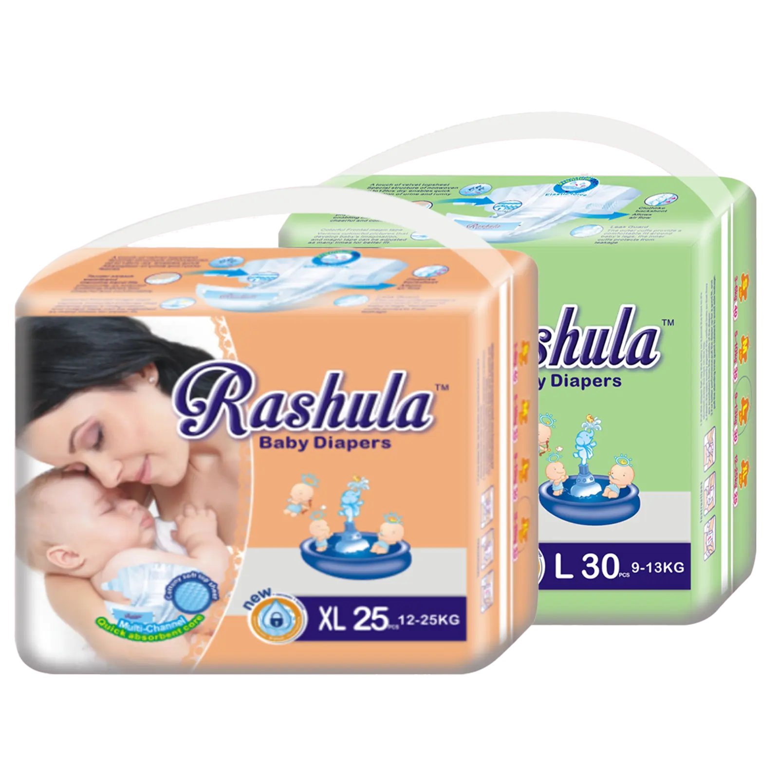 Tek kullanımlık bebek bezi özel etiket marka hızlı emici çocuk bezi toptan bebek bezi