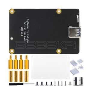 GeeekPi Raspberry Pi X862 M.2 NGFF 2280 SATA SSD scheda di espansione con ponticello 3.1 USB per Raspberry Pi 4B (modello B) - Product Image 1