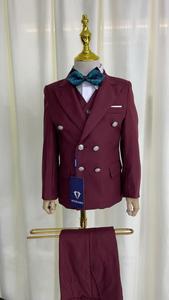 ชุดสูทฤดูร้อนของเด็กผู้ชายชุดเสื้อกั๊กแจ็กเก็ตแบบบางกางเกงระบายอากาศได้ชุดปาร์ตี้งานแต่งงานกลางแจ้งชุดวัยรุ่นเข้ารูป - Product Image 4