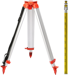 Trípode de aluminio y personal de nivelación de encuesta de 5m para nivel láser/trípode dumpy de 1,65 M - Product Image 1