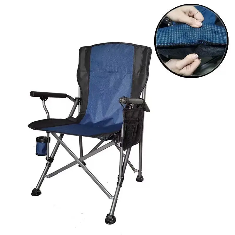 Chaise de camping pliable légère et pliable pour l'extérieur, chaise de camping pliable et inclinable pour la pêche