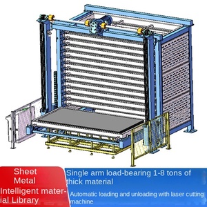 Kunden spezifische intelligente automatische Beladung Entladen Rack CNC-Plasmas ch neider für Blech platte Stahl Material Lager Laser - Product Image 4