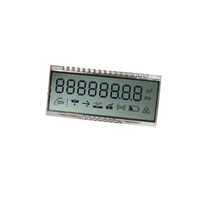 Perno digitale a sette segmenti di dimensioni personalizzate Display a perno in metallo senza Moq Tn trasflettivo riflettente segmento Lcd Digital Water Meter - Product Image 4