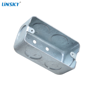 Shanghai Linsky Electrical Metal Boxes 4&quot;x2&quot;x2-1/8&quot; Handy/utility Box Drawn with Conduit KO'S - Product Image 4