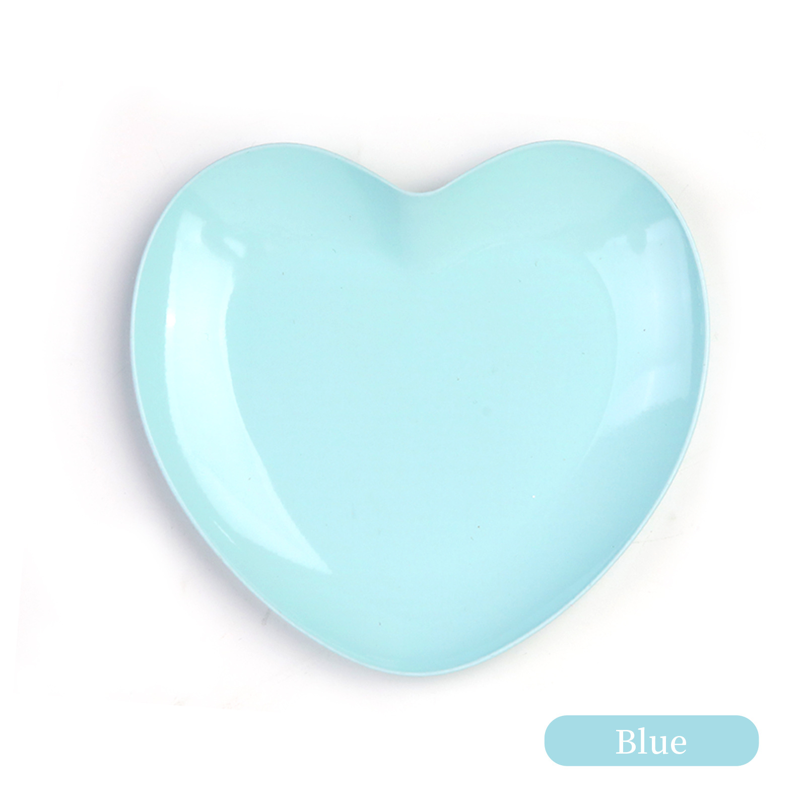 Plateau de rangement coeur bleu