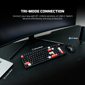 FANTECH MK918 Wireless RGB Gaming <strong>Keyboard</strong> 97 <strong>Keys</strong> Mechanical <strong>Keyboard</strong> Full-<strong>Key</strong> Anti-Ghosting for PC <strong>Mac</strong> Gaming <strong>Keyboard</strong> - Product Image 5