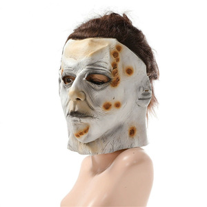 Moonlight Panic Horror Mike Mel Major Latex Umwelt freundliche Vollgesichts-Geister maske Halloween <span class=keywords><strong>Party</strong></span> Dress-Up Kopf bedeckung - Product Image 4