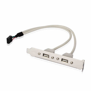 <strong>2</strong> Port <strong>USB</strong> <strong>2</strong>.<strong>0</strong> Rear Panel Expansion Bracket to Motherboard <strong>USB</strong> <strong>Header</strong> - Product Image 1