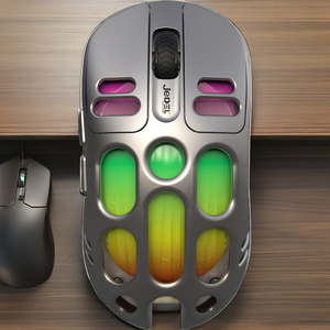 2.4Ghz BT doppia modalità leggera ricaricabile RGB illuminazione Mouse Gaming orientamento della mano destra con Design speciale - Product Image 3