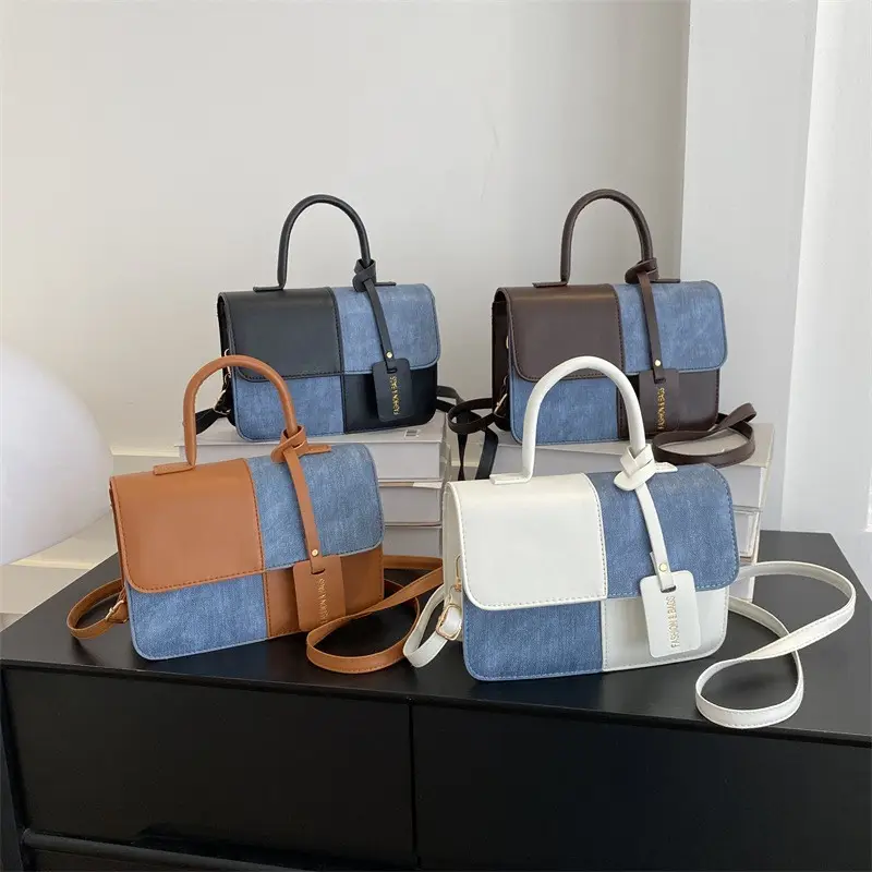 2024 Handtaschen trends Fabrik Großhandel Mode Farbe passend kleine quadratische Taschen niedrigen Preis Damen handtasche