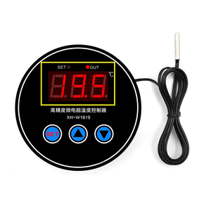 Controlador De Temperatura Digital XH-W1819 Incubadora Redonda Controlador De Temperatura Do Armário Controle De Temperatura Corporal