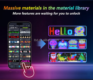 Pannello a LED morbido programmabile pieghevole Android iOS APP Controllo Flessibile con schermo LED per la pubblicità della finestra di automobile - Product Image 5