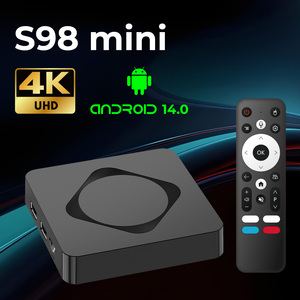 S98 TV <span class=keywords><strong>Box</strong></span> pintar RK3518 <span class=keywords><strong>Android</strong></span> 14, kotak TV pintar Rockchip RAM 2GB WiFi6 4K OTT dengan Remote suara BT - Product Image 2
