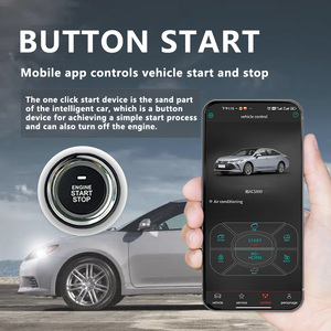 Aplicación de teléfono remota, llaves de coche inteligentes, alarma de coche, botón de arranque, sistema de parada de arranque del motor, alarma antirrobo - Product Image 4