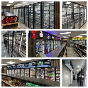 Hugecool tùy chỉnh đi bộ trong cửa hàng mát bia và uống đi bộ trong tủ đông đi bộ trong mát cho siêu thị và trạm xăng - Product Image 3