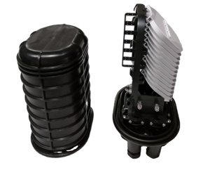 Cierre de empalme de fibra óptica IP68 para exteriores, 12 bandejas, 288 fibras, 6 + 2 puertos, carcasa de cúpula de fibra de fusión única - Product Image 3