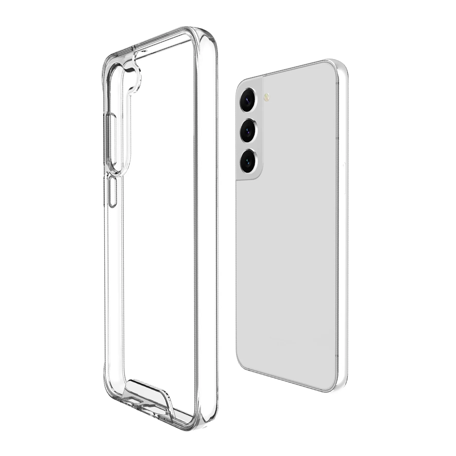 Crystal Clear Hybrid Mobile Antichoc Téléphone Portable Couverture Arrière Mobile Téléphone Cas pour Samsung GALAXY Cas