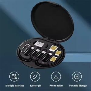 多功能Usb适配器套件多种类型充电电缆数据线存储盒套装 - Product Image 3