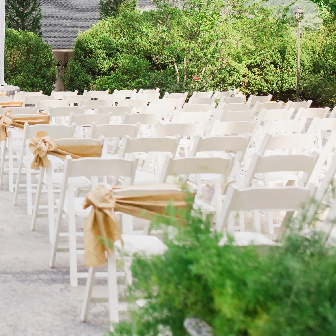 Sillas plegables de madera con cojín, sillas plegables populares personalizadas, ideales para cenar al aire libre