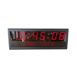 2,3-Zoll-6-stellige NTP-PoE-Uhr mit optionaler Bell-Funktion, mit Kalender-/Nachrichten anzeige und automatischem DST-Reset