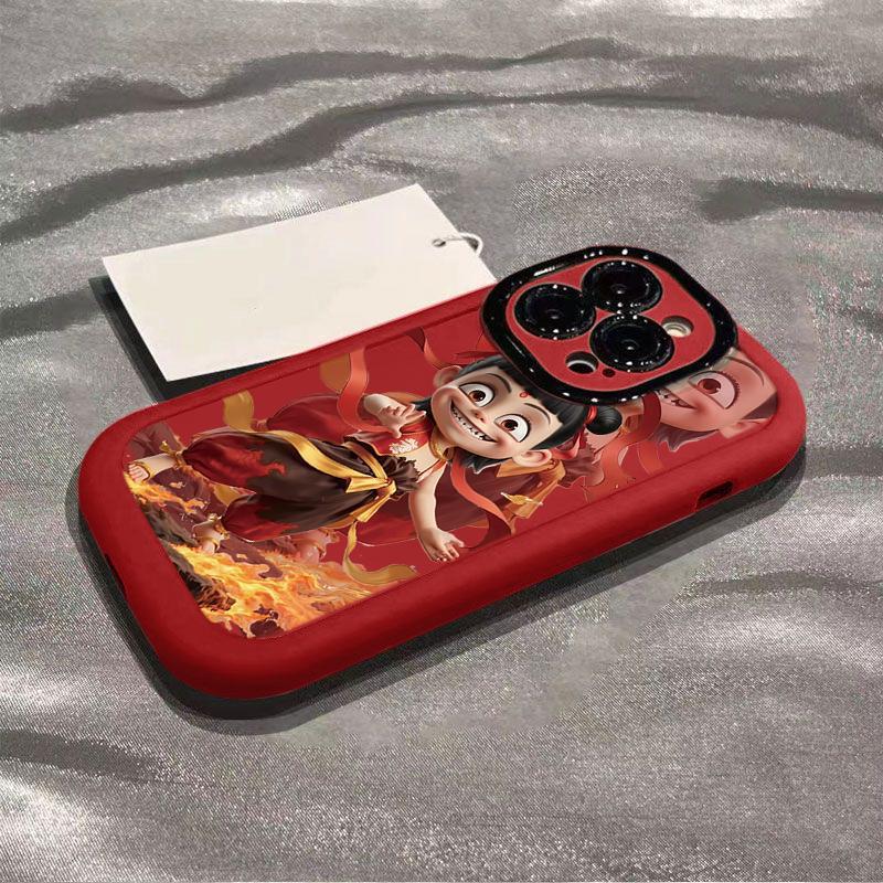 Sdd 001161 coquille feuilletée dk-grand rouge-nezha troisième prince