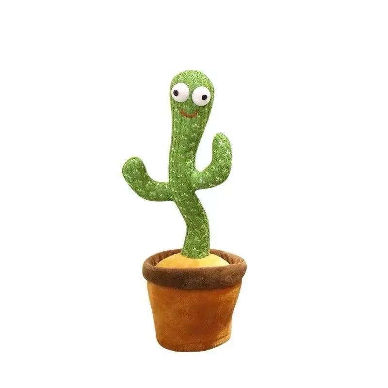 Cactus de baile personalizado, peluche de Cactus parlante, suave, para cantar, regalo, gran oferta