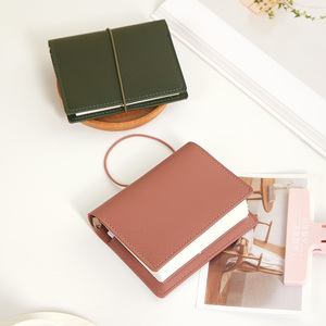 Mini diario de cuero personalizado, cubierta de cuaderno encuadernado en espiral con diseño en relieve, carpeta de hojas sueltas de estilo impreso, cuadernos de bolsillo - Product Image 4