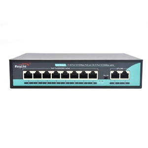 Wanglink PoE Network <strong>Switch</strong> 8 10/100Mbps PoE Ports 2 FE RJ45 Uplink PoE <strong>Switch</strong> AI with VLAN/Extend 250-Meter - Product Image 1