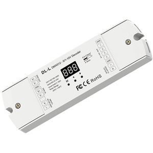 Decodificador DMX512 de 4 canales, convertidor de señal DMX a 0-10V, función RDM, controlador DMX512 a 0/1-10V para tira de luz RGB/RGBW - Product Image 2
