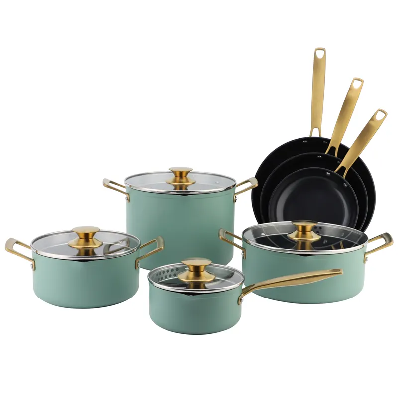 11 pz padella antiaderente casseruola casseruola in alluminio pentole e padelle Set pentole e pentole