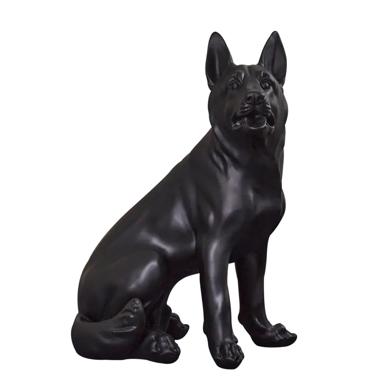 Hund-Gedenkengel Haustierstatue Deutscher Schäferhund-Statue Hund Tier Harz-Figur dekorativ sammelbar für Zuhause Gartendekoration