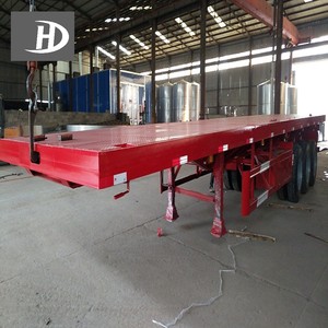40FT 3 Axle Steel <strong>Container</strong> Flatbed Semi-Trailer Long Lasting with Superior <strong>Load</strong> Bearing Capacity <strong>Export</strong> Ready - Product Image 2