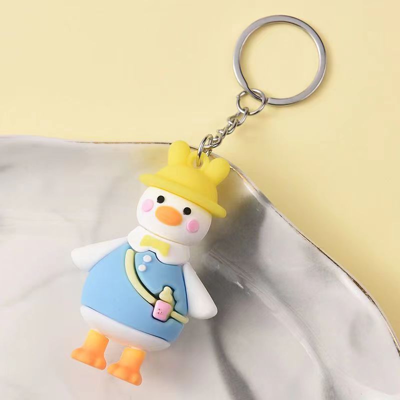 Crooked neck duck blue style