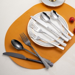 Cheap Tree <strong>Pattern</strong> Knife <strong>Spoon</strong> <strong>Fork</strong> Set Fancy Kitchen Silverware Stainless Steel 5 Pcs Gold Silverware Cutlery Set - Product Image 4