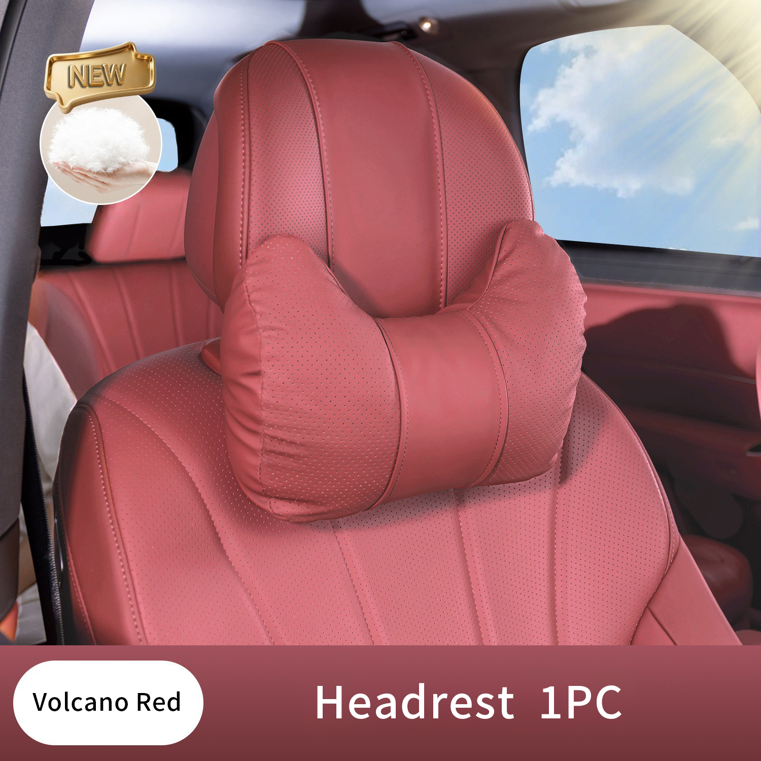 Volcano Red 1PC Neck Pillow