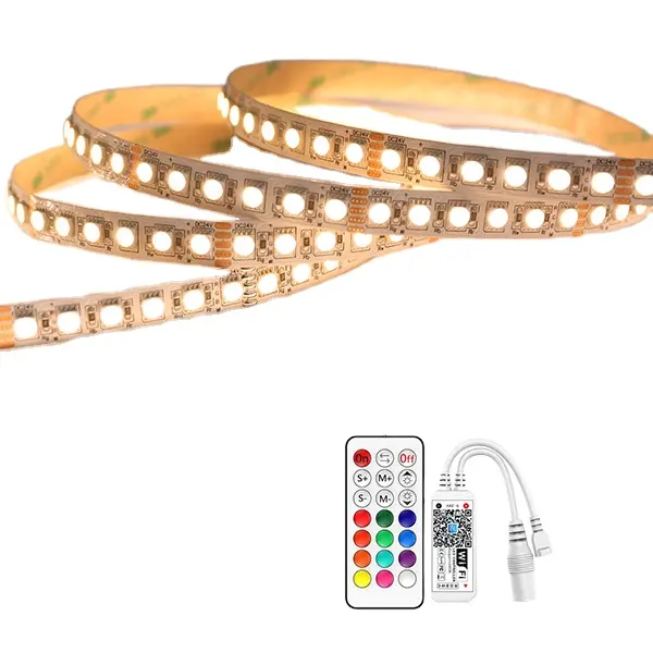 Smart LED Strip 60leds With Remote Control RGB LED String Lights For WIFI controlled SMD5050 RGBW LED Strip 120Leds/M