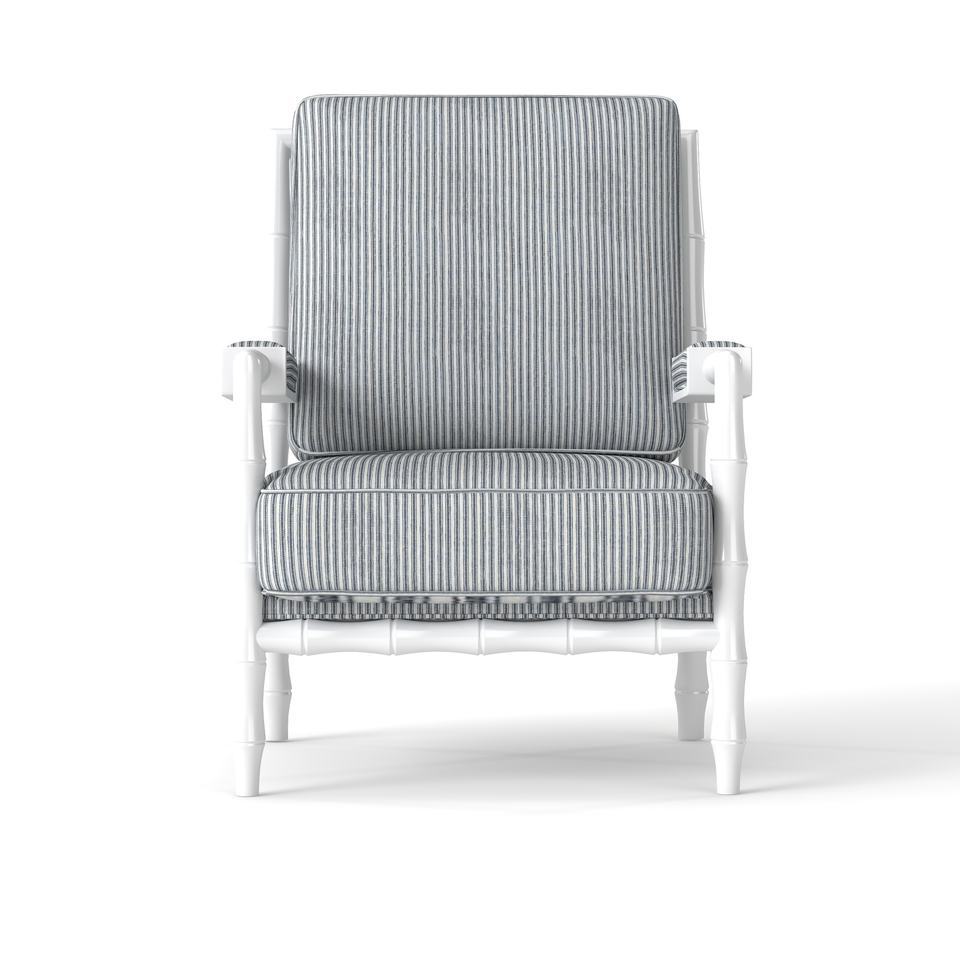 White + blue striped