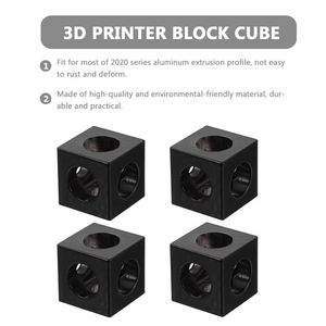 ตัวเชื่อมต่อมุมอลูมิเนียม CNC รุ่นปี 2020 รูปทรงลูกบาศก์ ตัวปรับมุม ตัวเชื่อมต่อสามทาง ตัวยึดมุม 90 องศา สำหรับเครื่องพิมพ์ 3 มิติ - Product Image 2