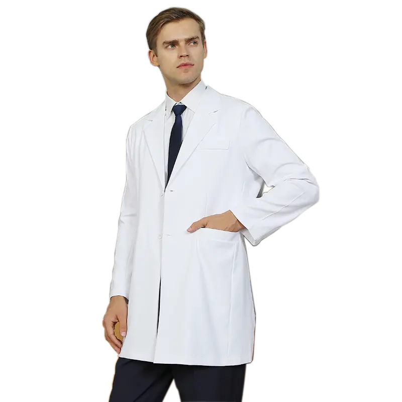 Plus-size Hospital Work White Robe Doctors and Pharmacists Working Clothes Durable Nurse Dental Uniform Personalized Lab Coats