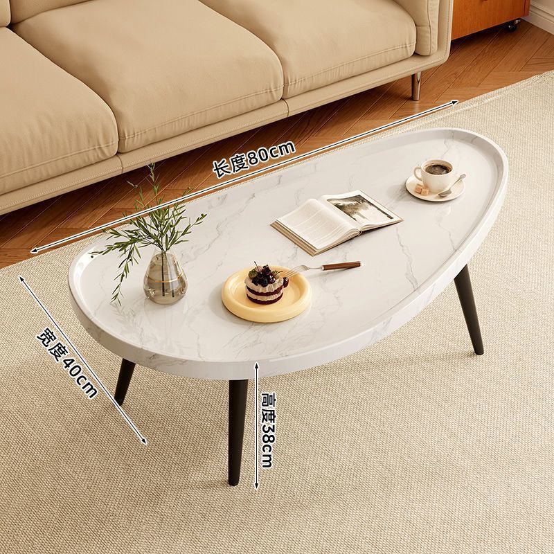 Patas de mesa de madera maciza con patrón de mármol blanco 80*40*38