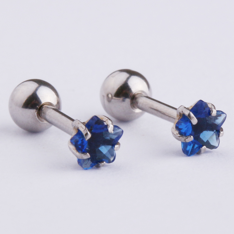 Acciaio/Blu cz