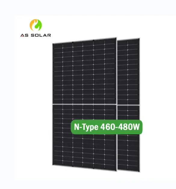 Wettbewerbspreis 182 mm TOPCon N-Typ 460 W 470 W 480 W Solarpanel für Landwirtschaftsbewässerung