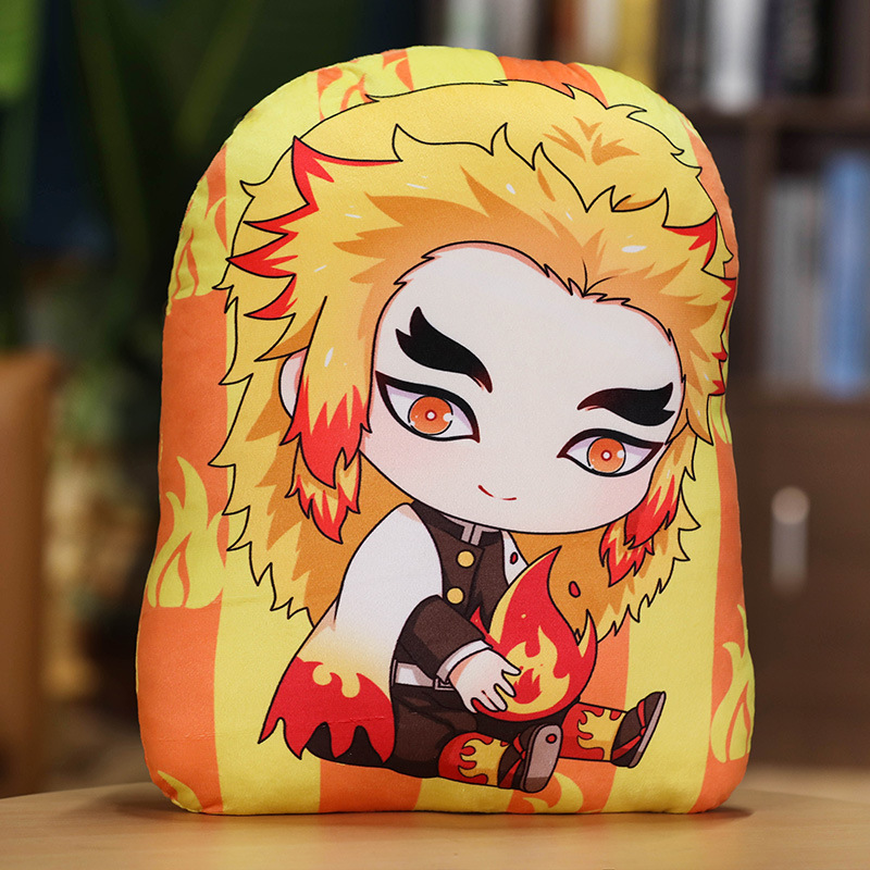 Fire pillar holding plush toy