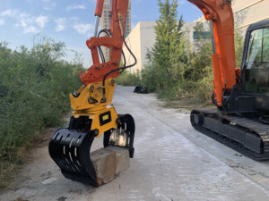 Yüksek kalite-m + s motor çift silindir 360 derece dönen günlük çeneli taş kapmak hurda çeneli 3 ton-ekskavatör saldırganlıklar - Product Image 2