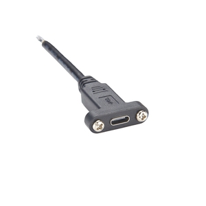 USB-<span class=keywords><strong>C</strong></span> USB 3.1 סוג <span class=keywords><strong>C</strong></span> נתונים כבל עם פנל הר בורג חור